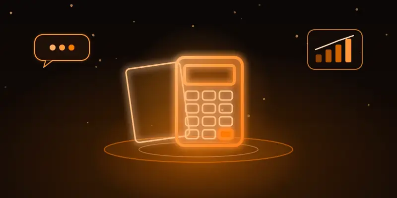 Ilustração neon de contabilidade