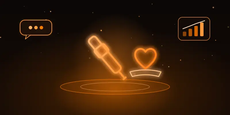 Ilustração neon de estúdios de tatuagem