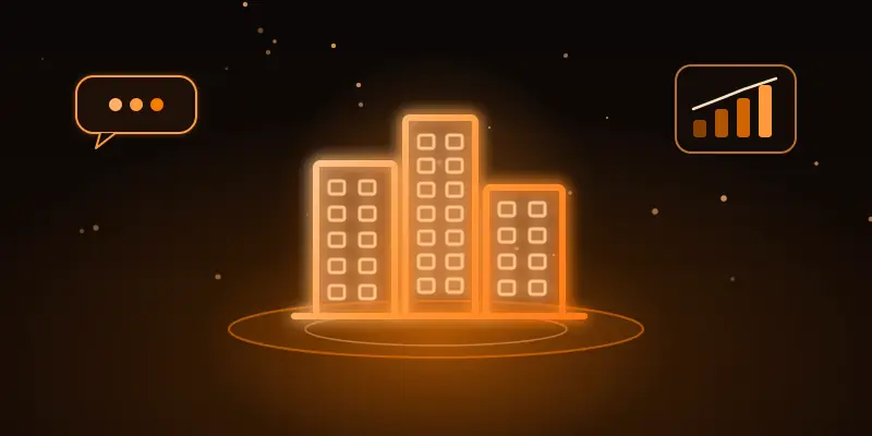 Ilustração neon de imobiliárias