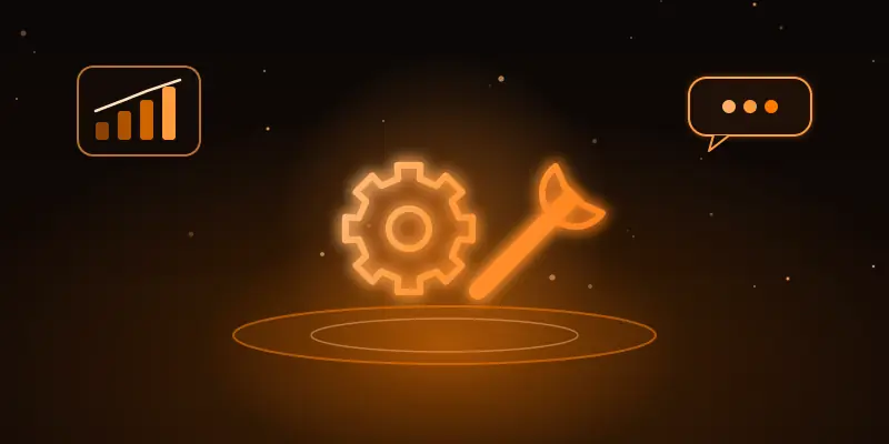 Ilustração neon de oficinas mecânicas