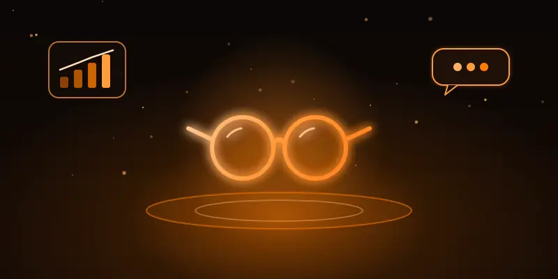 Ilustração neon de óticas