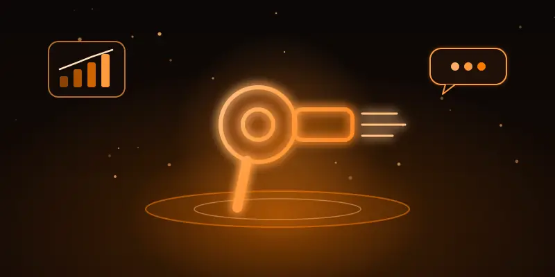 Ilustração neon de salões de beleza